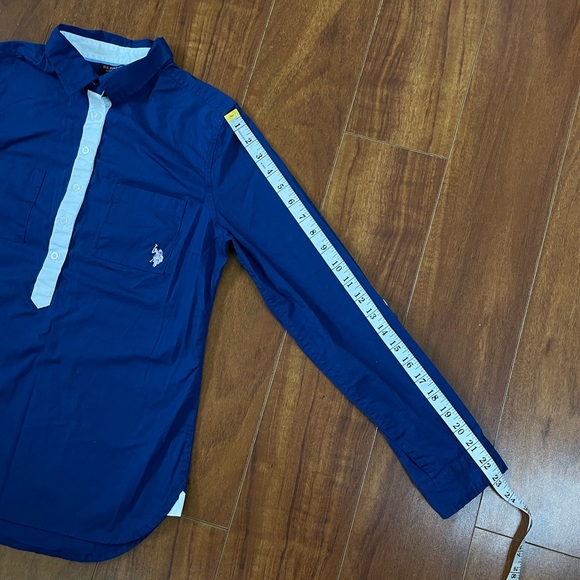 U.S. POLO ASSN. Long Sleeve Polo Casual Shirt S - Picture 10 of 12